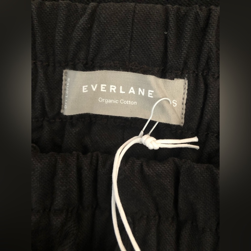 NEW Everlane Womens The Canvas Organic Cotton Pull On Pant Black Size S - Picture 8 of 16